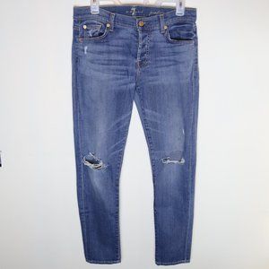 7 For All Mankind Josefina Boyfriend Distressed